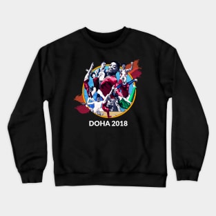 Doha 2018 Graphic (Dark) Crewneck Sweatshirt